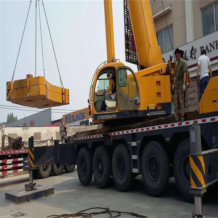 闽清县当地吊车出租|机器吊装|75吨|工厂搬迁服务